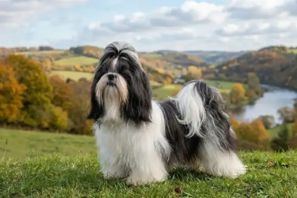 Czy shih tzu ma włosy? Tak, ten piesek ma długie, bujne włosy, które tworzą mu imponującą grzywę i ogon.